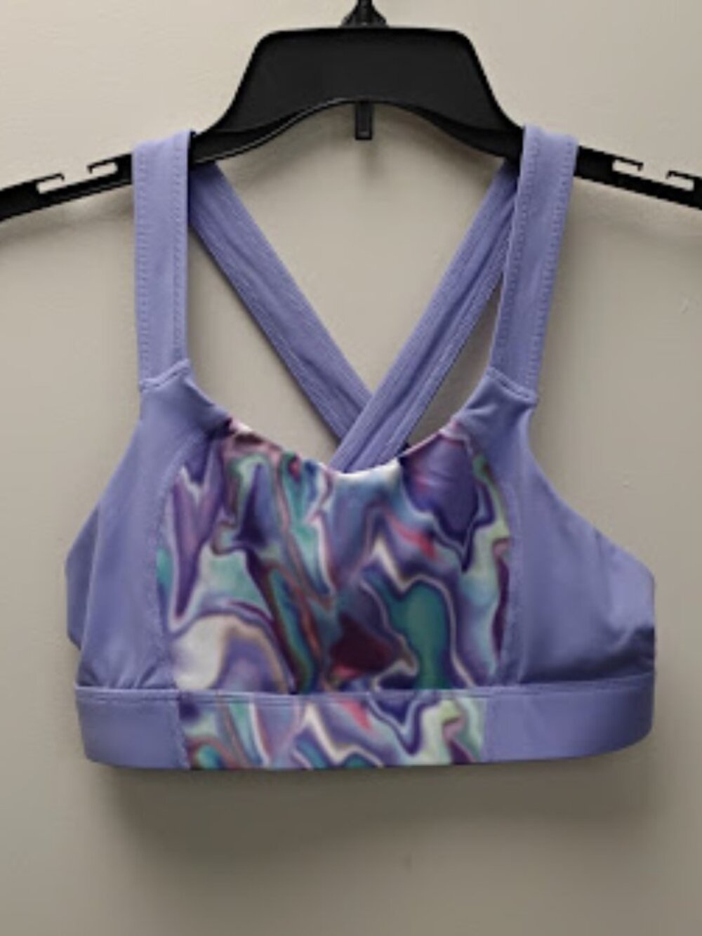 Ivy Sky Criss Cross dance, gym, or yoga bra top small adult